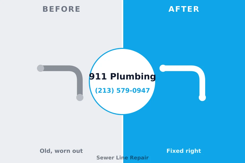 Before and after: plumbing repair North Granby, CT
